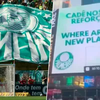 La Barra de Palmeiras publicó un reclamo en Times Square