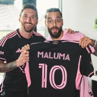 Lionel Messi sorprendió a Maluma en Miami: entregó particular mensaje