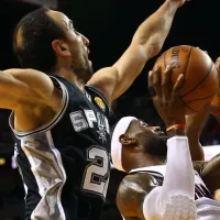 ¿Le apuntó a LeBron? El palito de Ginóbili desde el Salón de la Fama