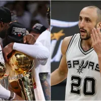 Salió campeón con LeBron y presumió una camiseta de Manu Ginóbili
