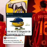 Paredes ilusiona a Boca con la \&#039;séptima\&#039; por su nuevo dorsal en Roma