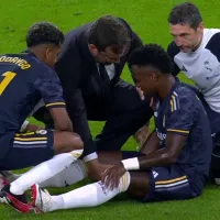 Alarma en el Real Madrid: Vinícius Júnior se retiró por lesión ante Celta