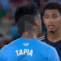 Tapia tuvo un tenso momento con una crack del Real Madrid