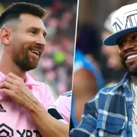 \&#039;Encuentro de GOAT\&#039;s\&#039;: Floyd Mayweather llegó al VIP para ver a Messi