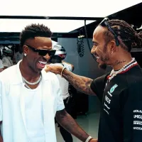 Jugadores de Real Madrid se burlan de Vinícius por una foto con Hamilton