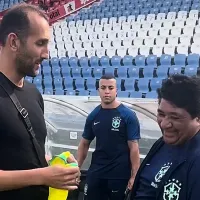 Selección Brasileña trata como enorme ídolo a Hernán Barcos con genial obsequio