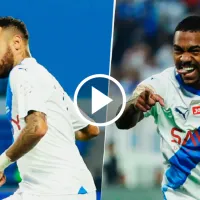 Neymar la arrancó y Malcom la terminó para el primer gol de Al Hilal ante Damac