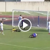 Susto en la Serie D: anotó un gol y cayó desmayado
