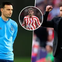 Simeone le da esperanzas a Scaloni sobre De Paul
