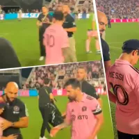 Messi paró a su guardaespaldas para cumplir sueño de hincha del Inter Miami (VIDEO)