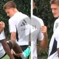 Las bromas de Luis Advíncula para Oliver Sonne antes del partido de Perú vs. Bolivia (VIDEO)