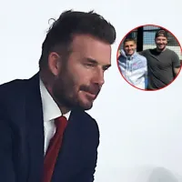 Con el jefe, no: David Beckham salió herido después de jugar con un amigo de Messi