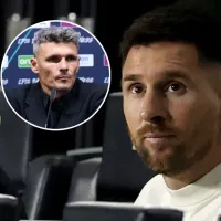 El mensaje del DT argentino de Rayados para Messi tras poner en duda el arbitraje vs. Inter Miami