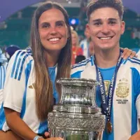 El mensaje de la novia de Julián Alvarez después de ser campeón de la Copa América con la Selección Argentina