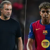 Hansi Flick, directo con Lamine Yamal tras su enojo por el cambio vs. Young Boys