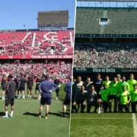 Real Betis y Sevilla movilizan a la ciudad en la previa del derbi: multitudes en la práctica abierta