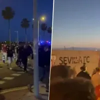 Sevilla quedó al borde del descenso y los ultras fueron a buscar al plantel provocando graves incidentes
