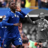 Burla mundial: La reacción de Van Dijk cuando Moisés Caicedo sacó el bombazo contra Liverpool