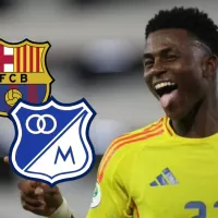 Neiser Villarreal podría irse al FC Barcelona y revelan la cifra que recibiría Millonarios