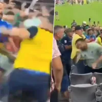 Batalla campal en las gradas del México vs. Ecuador