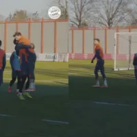 La viral reacción de Luis Díaz en el entrenamiento del Bayern