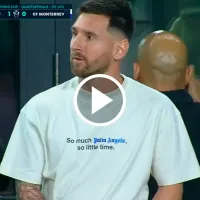 La reacción de Lionel Messi al primer gol del Inter Miami vs. Rayados por Concachampions