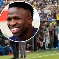 Lo que la TV no mostró: el gesto de Vinicius Junior con el banquillo de la Selección Mexicana