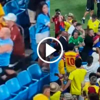 VIDEO: familiares de Maxi Araujo, a las piñas con otros aficionados tras Uruguay-Colombia