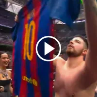 La Cobra mostró una playera de Messi y recibió los abucheos del Bernabéu tras su victoria