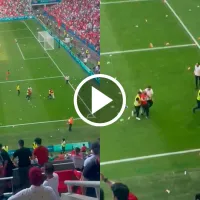 Escándalo al final de Argentina vs. Marruecos: gol agónico, invasión, suspensión, VAR y anulación