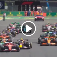 La defectuosa largada de Checo Pérez en el Gran Premio de Bélgica de la F1