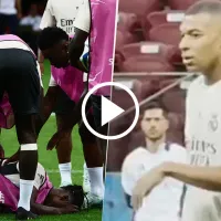 La impensada reacción de Kylian Mbappé ante la lesión de Camavinga antes de Real Madrid vs. Atalanta