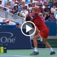 El inédito ataque de furia de Carlos Alcaraz ante Monfils en Cincinnati