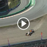 ¡Pequeño desliz! Checo Pérez se salió de la pista en la FP2 del GP de Países Bajos