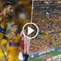 El canto de la afición de Tigres para André-Pierre Gignac tras su penalti fallado ante Chivas