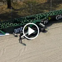 El accidente de Kimi Antonelli en su debut en la F1: choque contra el muro y bandera roja