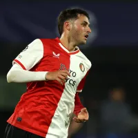 ¡Duro camino! Santiago Giménez reaccionó al sorteo de los rivales del Feyenoord en la Champions League