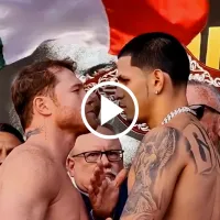 Canelo Álvarez y Edgar Berlanga dieron el pesaje y tuvieron un último cara a cara