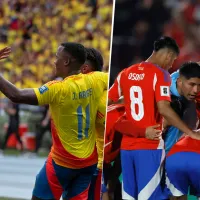 Las alineaciones del juego entre Colombia y Chile