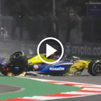 ¡Escalofriante! El choque de Alex Albon en la FP1 del GP de México: auto totalmente destrozado