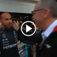 La imperdible reacción de Lewis Hamilton a la suspensión de la qualy del GP de Brasil