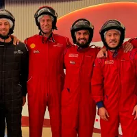 ¡Los dos hicieron podio! Mbappé y Hazard compitieron en los karts de Carlos Sainz