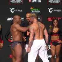¡Inesperado! Mike Tyson le dio una bofetada en el rostro a Jake Paul en el último cara a cara antes de la pelea