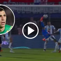 Video: el espectacular golazo de chilena que humilló al Dibu Martínez