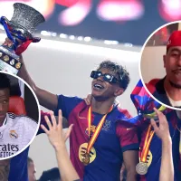 Padre de Lamine Yamal le restrega la Supercopa del Barcelona a Vinícius Júnior con un polémico video