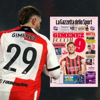La reacción de la prensa italiana a la inminente llegada de Santi Giménez al Milan: “Aquí está el 9”