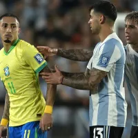 Lo volvieron loco: el cántico de Argentina contra Raphinha en la goleada a Brasil