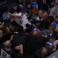 ¡Batalla campal en la NBA! Jugadores de Detroit Pistons y Minnesota Timberwolves a los golpes en pleno partido