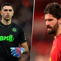 Mientras Dibu Martínez gana 8 millones en Aston Villa, el salario de Alisson Becker en Liverpool