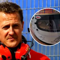 Michael Schumacher reapareció para firmar un casco con fines benéficos